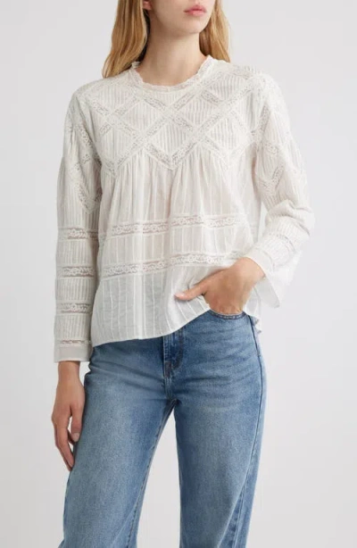 The Great . Lattice Lace Victorian Top In Gold