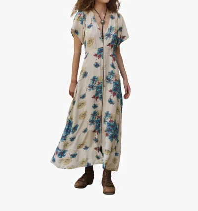 The Great Laurel Maxi Dress In Sungold Floral In Multi