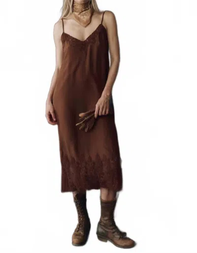The Great Legacy Midi Dress In Chocolate In Brown