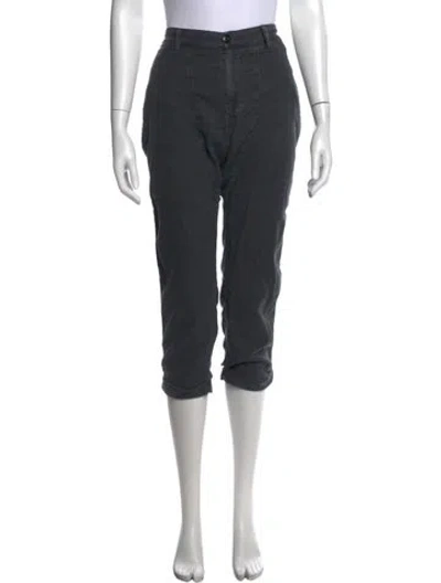 Pre-owned The Great Linen Straight Leg Pants In Gray