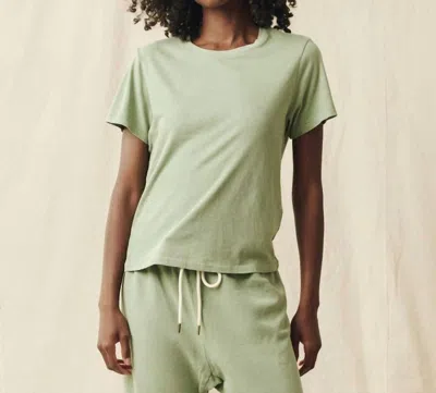 The Great Little Tee In Pistachio In White