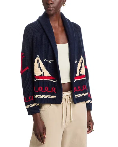 The Great Lodge Cardigan Sweater In Blue