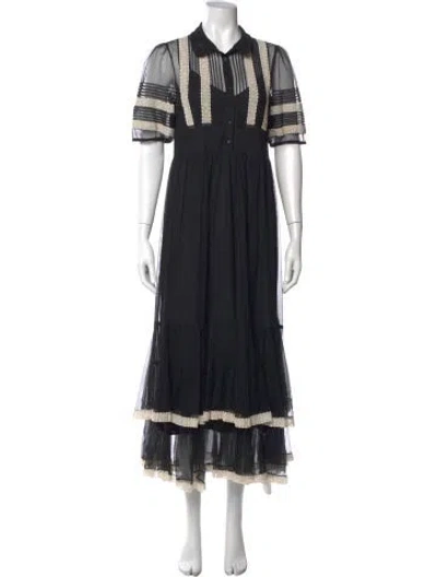 Pre-owned The Great Long Dress In Black