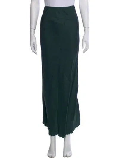Pre-owned The Great Long Skirt In Green