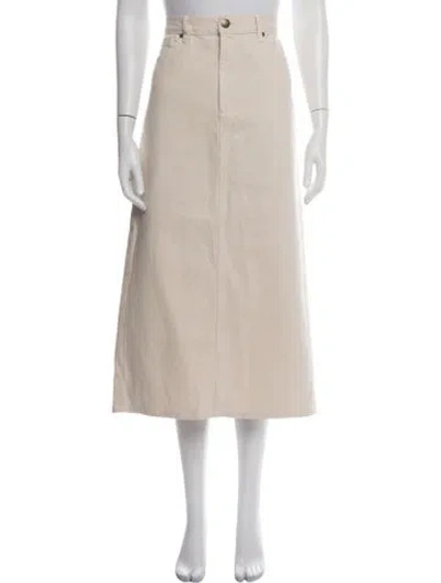 Pre-owned The Great Long Skirt In Neutrals