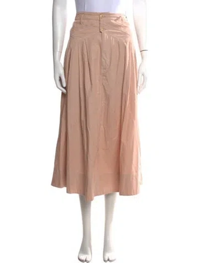 Pre-owned The Great Long Skirt In Pink