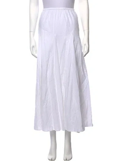 Pre-owned The Great Long Skirt In White