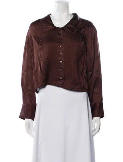 Pre-owned The Great Long Sleeve Blouse In Multi