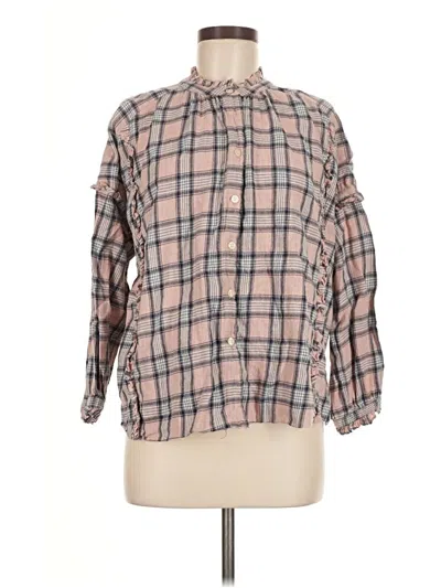 Pre-owned The Great Long Sleeve Blouse In Pink