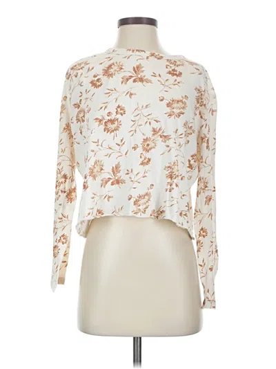 Pre-owned The Great Long Sleeve Blouse In White
