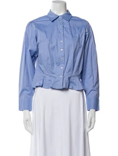 Pre-owned The Great Long Sleeve Button-up Top W/ Tags In Multi