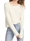 The Great The Long Sleeve Crop Tee In Multi