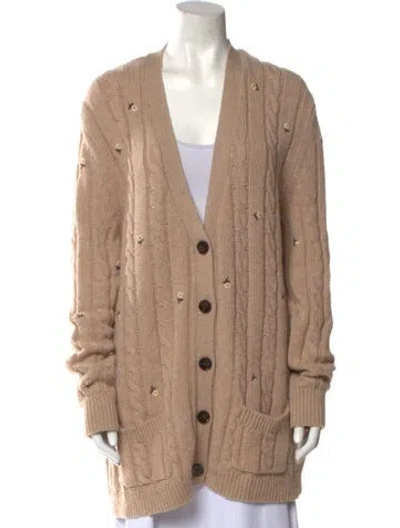 Pre-owned The Great Merino Wool V-neck Sweater In Neutral