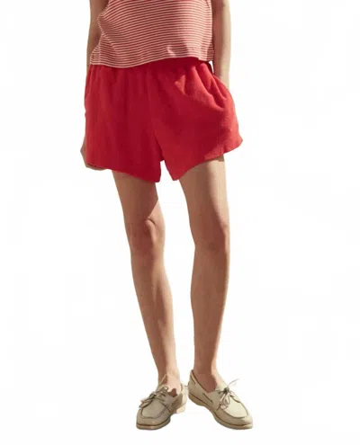 The Great Micro Terry Swing Short In Pimento In Multi