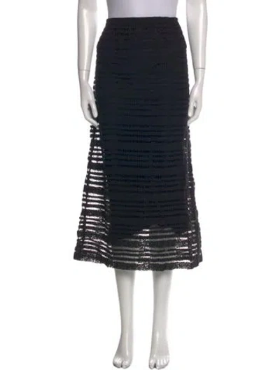 Pre-owned The Great Midi Length Skirt In Black