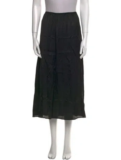 Pre-owned The Great Midi Length Skirt In Black