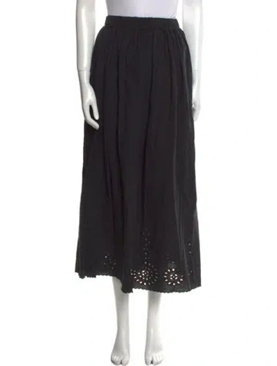 Pre-owned The Great Midi Length Skirt In Black