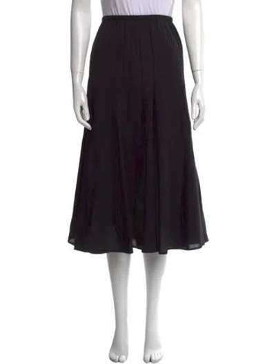 Pre-owned The Great Midi Length Skirt In Black