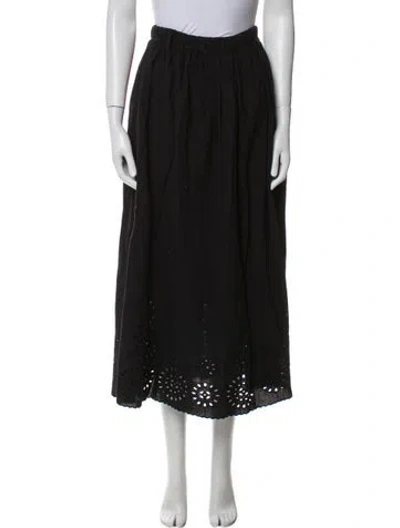 Pre-owned The Great Midi Length Skirt In Blue