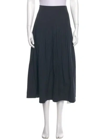 Pre-owned The Great Midi Length Skirt In Blue