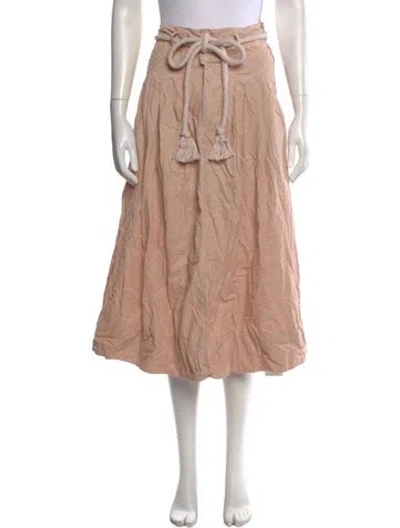 Pre-owned The Great Midi Length Skirt In Brown