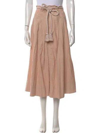 Pre-owned The Great Midi Length Skirt In Neutral