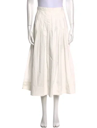 Pre-owned The Great Midi Length Skirt In Neutrals