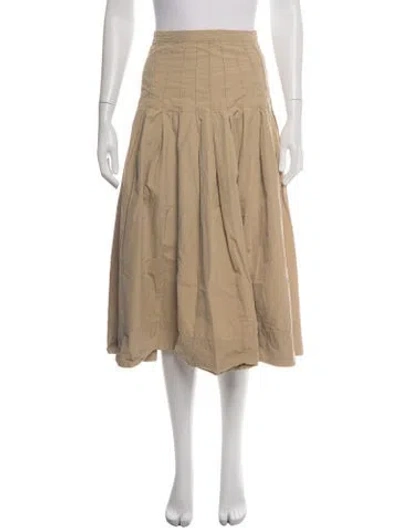 Pre-owned The Great Midi Length Skirt In Neutrals