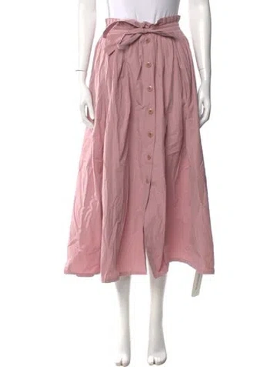 Pre-owned The Great Midi Length Skirt In Pink