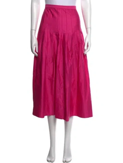 Pre-owned The Great Midi Length Skirt In Pink