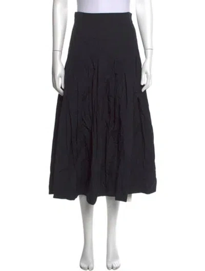 Pre-owned The Great Midi Length Skirt W/ Tags In Black