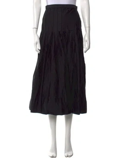 Pre-owned The Great Midi Length Skirt W/ Tags In Black