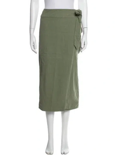 Pre-owned The Great Midi Length Skirt W/ Tags In Green