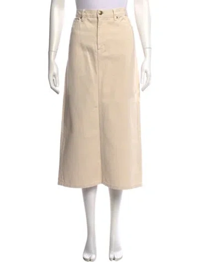 Pre-owned The Great Midi Length Skirt W/ Tags In Neutral