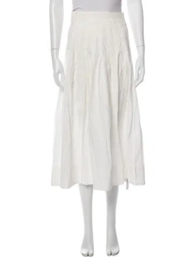 Pre-owned The Great Midi Length Skirt In White