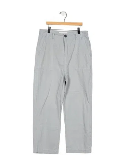 Pre-owned The Great Mid-rise Straight Leg Jeans In Blue