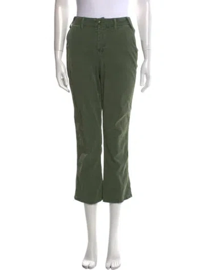 Pre-owned The Great Mid-rise Straight Leg Jeans In Green
