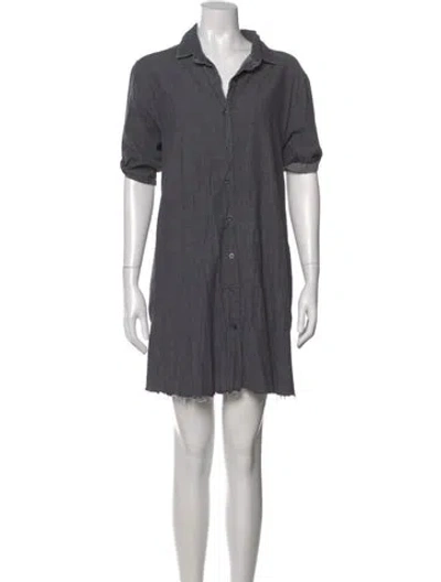 Pre-owned The Great Mini Dress In Gray