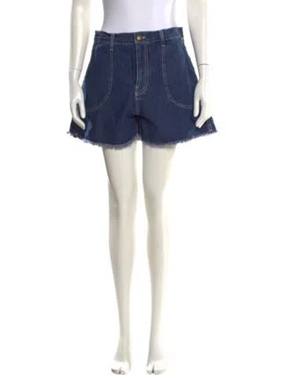 Pre-owned The Great Mini Shorts In Blue