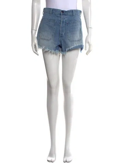 Pre-owned The Great Mini Shorts In Blue