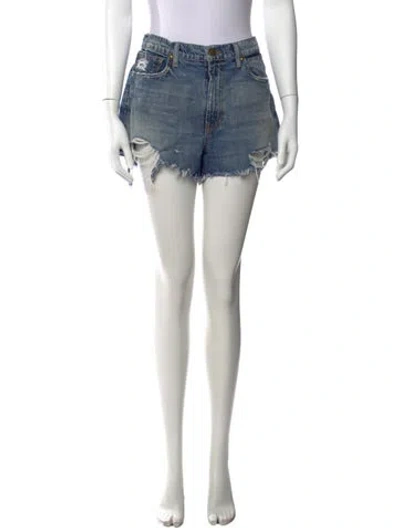 Pre-owned The Great Mini Shorts In Blue