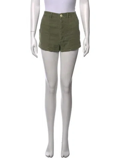 Pre-owned The Great Mini Shorts In Green