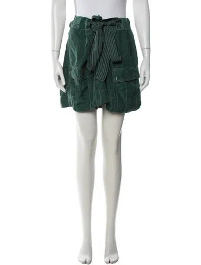 Pre-owned The Great Mini Shorts In Green