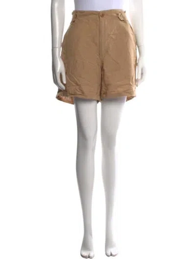 Pre-owned The Great Mini Shorts In Neutral