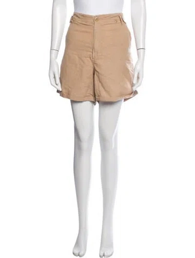 Pre-owned The Great Mini Shorts In Neutrals