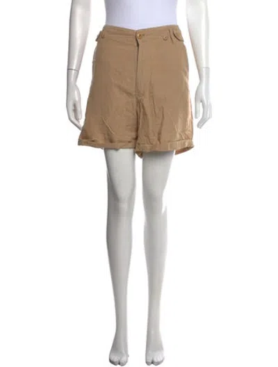 Pre-owned The Great Mini Shorts In Neutrals