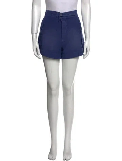 Pre-owned The Great Mini Shorts W/ Tags In Blue