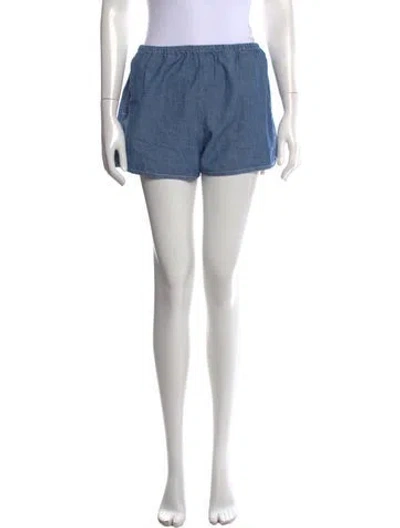Pre-owned The Great Mini Shorts W/ Tags In Blue