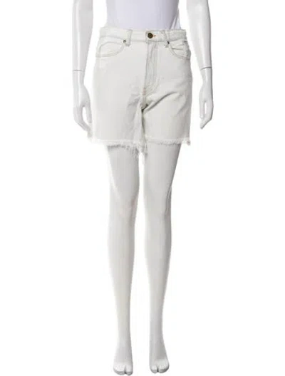 Pre-owned The Great Mini Shorts In White