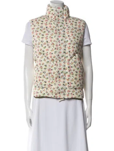 Pre-owned The Great Nylon Floral Print Down Jacket In Multi